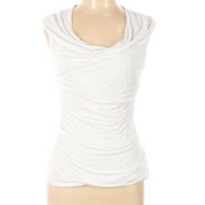IZ Byer Sleeveless Top White Fabric Size Large
